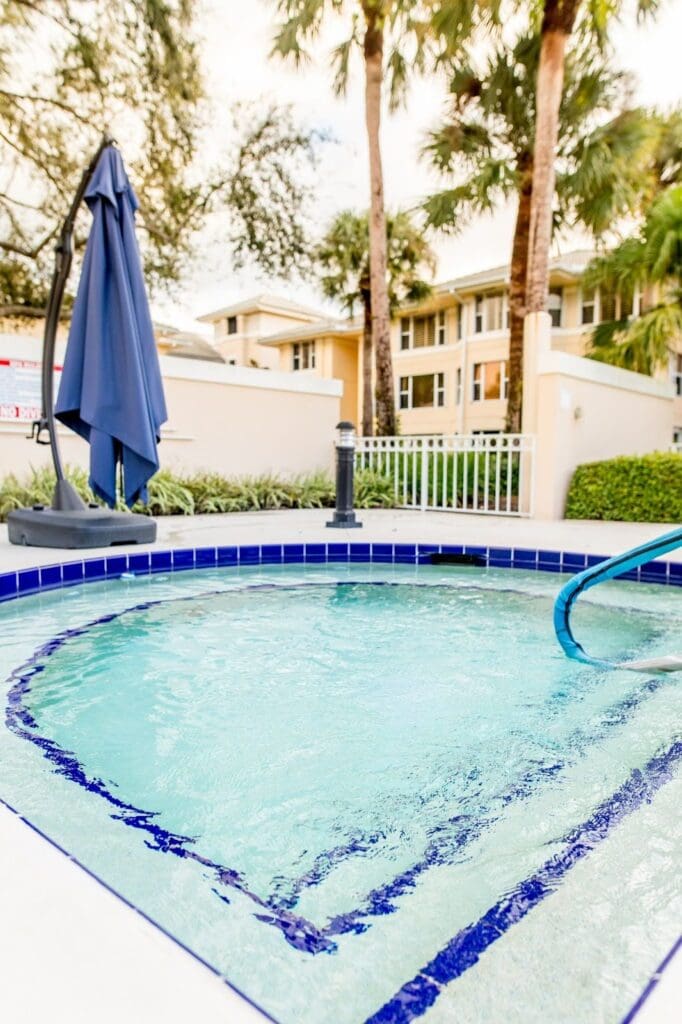 The spa at the pool of Sandhill Cove. 