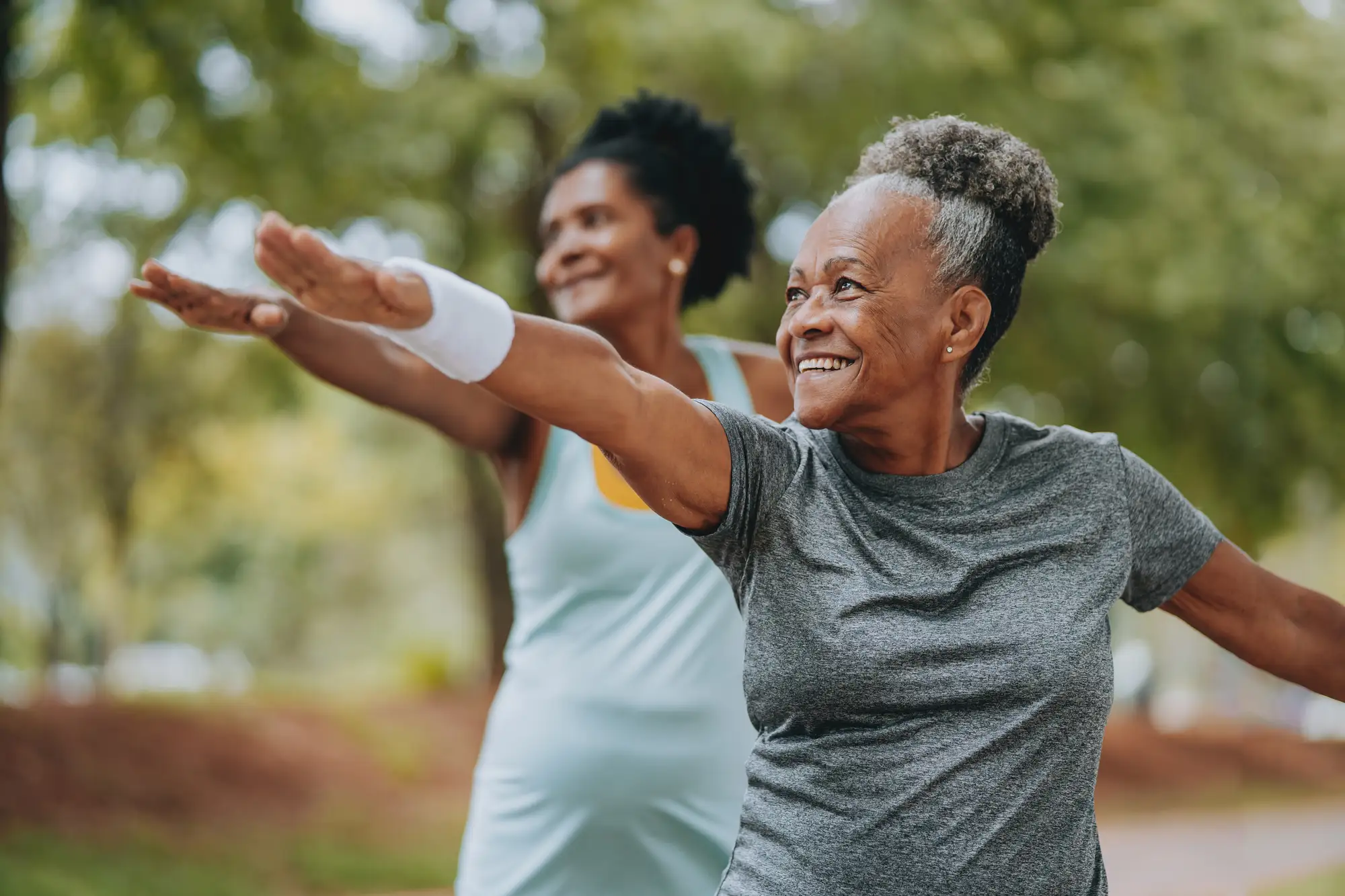Older adults trying Yoga Poses for Seniors